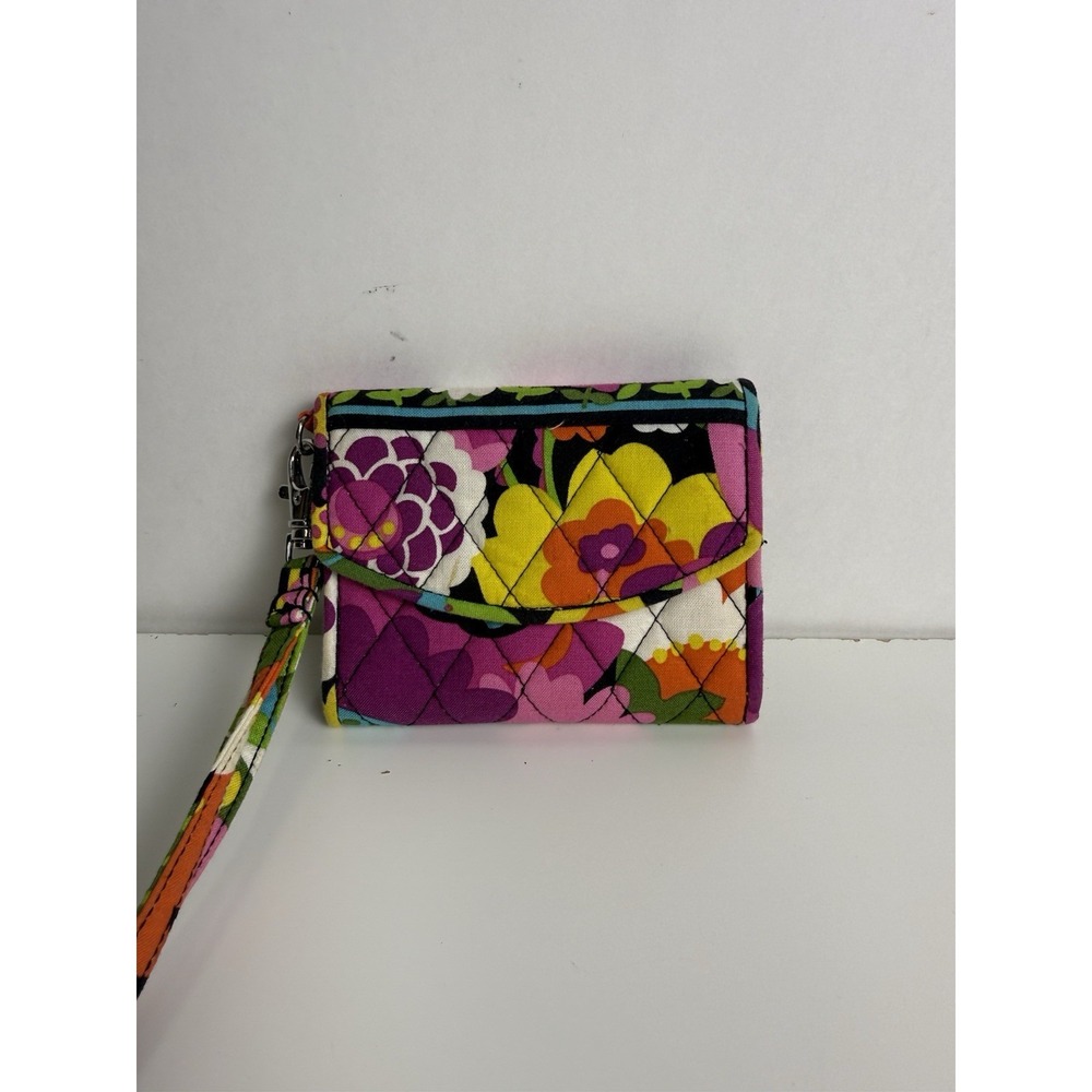 Vera Bradley Multicolored Floral wristlet Wallet Retired